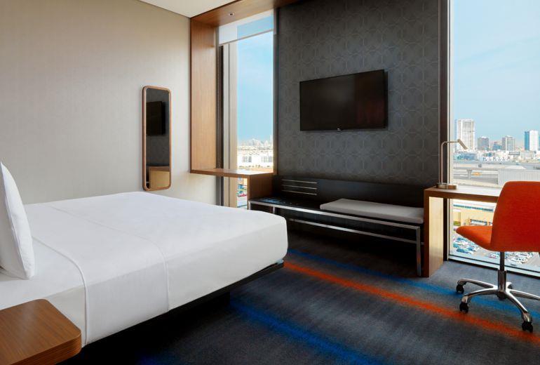 Aloft Me'Aisam, Dubai Hotell Exteriör bild